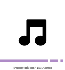 Music note icon vector design