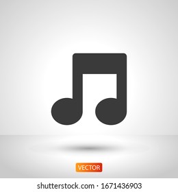 Design der Vektorillustration mit Musiknotizen
