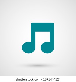 Music note icon vector design