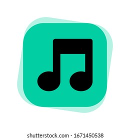 Music note icon vector design