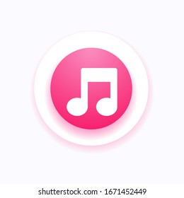 Music note icon vector design