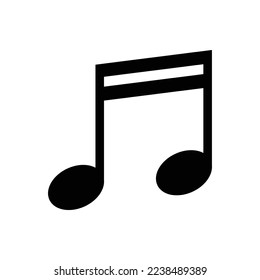 music note icon vector design template in white background