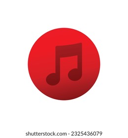 Music Note icon. Music Note vector design illustration. Music Note icon App. Music simple sign. 