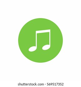 Music note icon vector design isolated on white background 
