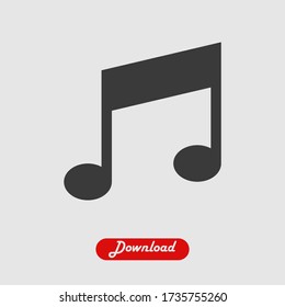 Music note icon vector eps 10