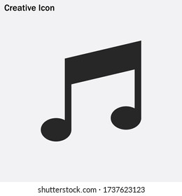 Music note icon vector eps 10