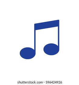 Music note icon vector, filled flat sign, solid colorful pictogram isolated on white. Symbol, logo illustration. Pixel perfect