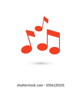 Symbol für Musik, Vektorgrafik. Minimalistischer Stil.