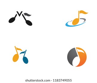 Music note Icon Vector illustration design