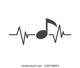 Music note Icon Vector illustration design