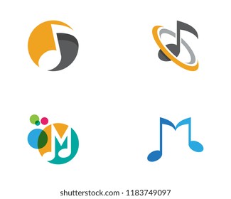 Music note Icon Vector illustration design