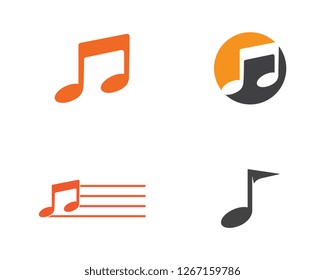 Music note Icon Vector illustration design