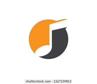 Music note Icon Vector illustration design