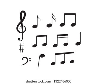 Music note Icon Vector illustration