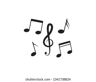 Music note Icon Vector illustration