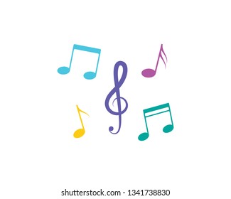 Music note Icon Vector illustration