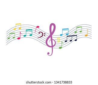 Music note Icon Vector illustration