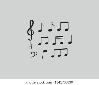 Music note Icon Vector illustration