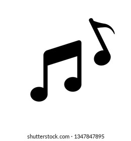 Music note icon. Vector illustration