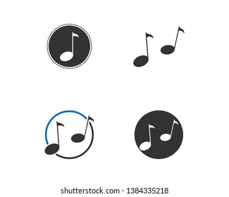 Music note Icon Vector illustration - Vector