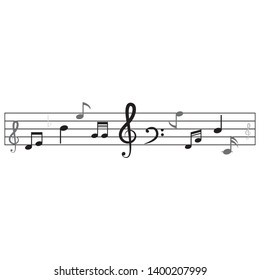 Music note Icon Vector Illustration