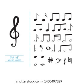 Music note Icon Vector illustration