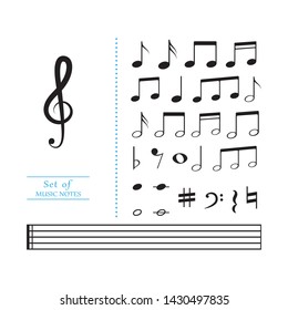 Music note Icon Vector illustration