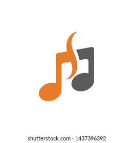 Music note Icon Vector illustration design