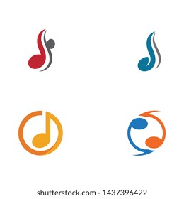 Music note Icon Vector illustration design