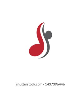 Music note Icon Vector illustration design