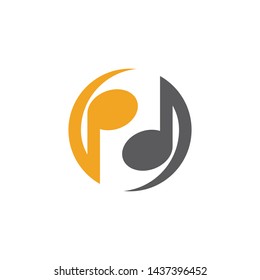 Music note Icon Vector illustration design