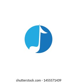 Music note Icon Vector Illustration design symbol