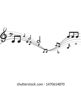 Music note Icon Vector illustration design