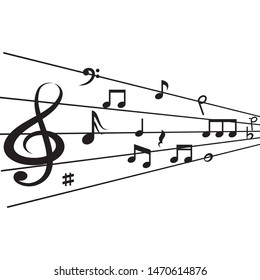 Music note Icon Vector illustration design