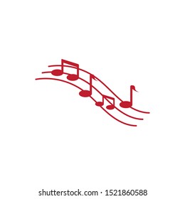 music note icon vector illustration