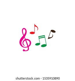 Music note Icon Vector illustration design