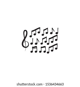 music note icon vector illustration design