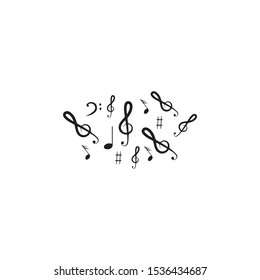 music note icon vector illustration design