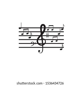 music note icon vector illustration design