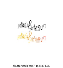 music note icon vector illustration design