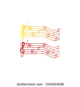 music note icon vector illustration design