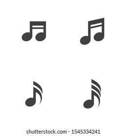 Music note Icon Vector illustration design
