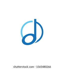 Music note Icon Vector illustration design