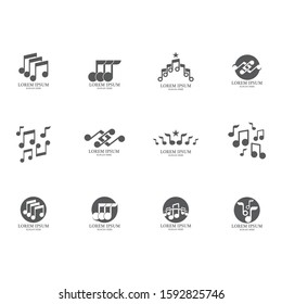 Music note Icon Vector illustration design