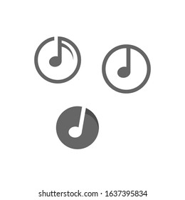 Music note Icon Vector illustration design