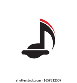 music note icon vector illustration design
