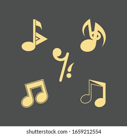 music note icon vector illustration design