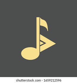 music note icon vector illustration design
