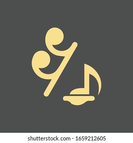 music note icon vector illustration design