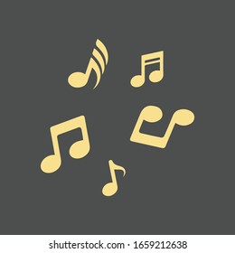 music note icon vector illustration design